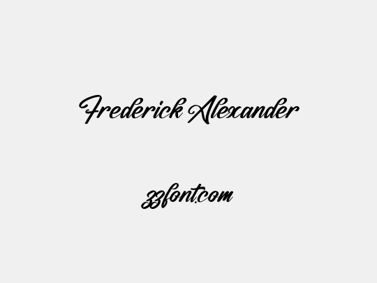 Frederick Alexander