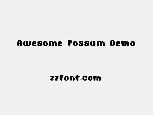 Awesome Possum Demo