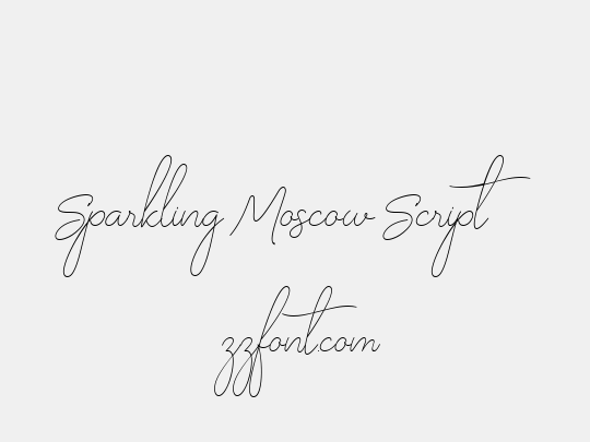 Sparkling Moscow Script