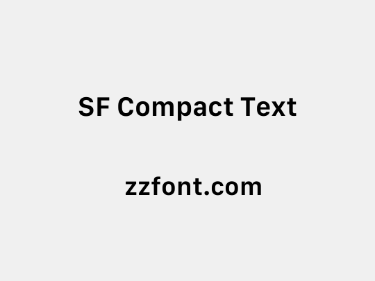 SF Compact Text