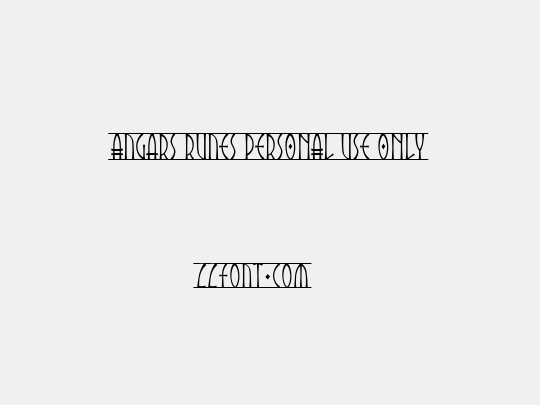 Angars Runes PERSONAL USE ONLY
