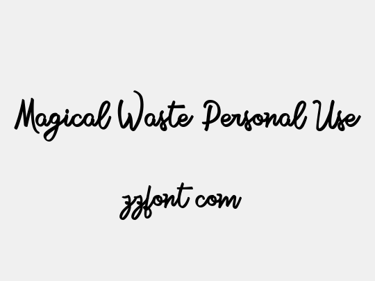 Magical Waste Personal Use