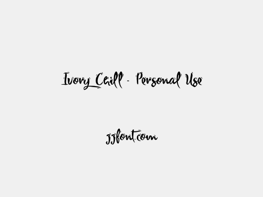 Ivory Chill - Personal Use