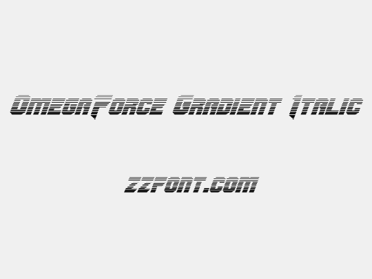 OmegaForce Gradient Italic