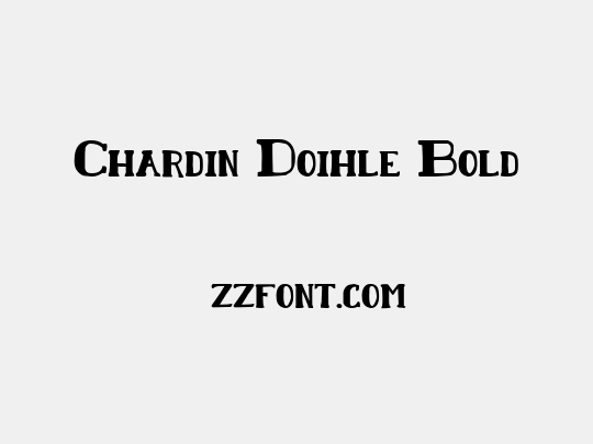 Chardin Doihle Bold