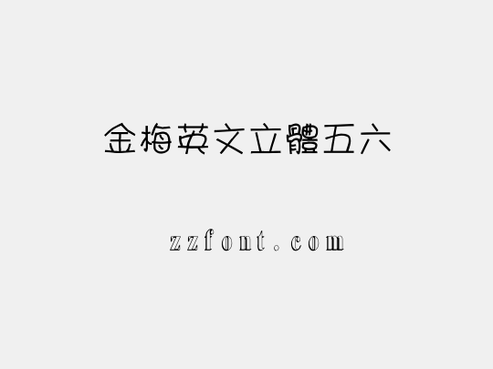 金梅英文立體五六