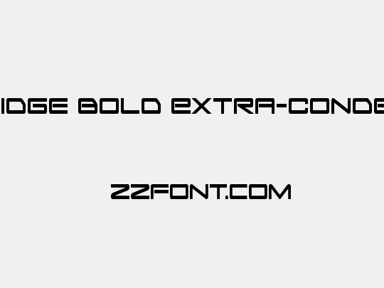 Sky Ridge Bold Extra-Condensed