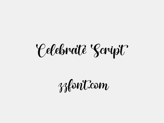 Celebrate Script