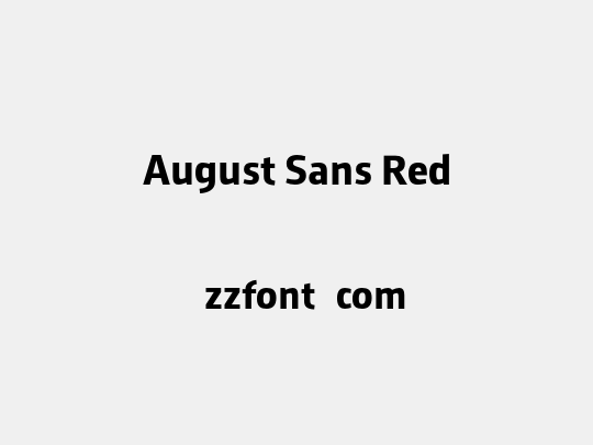 August Sans Red