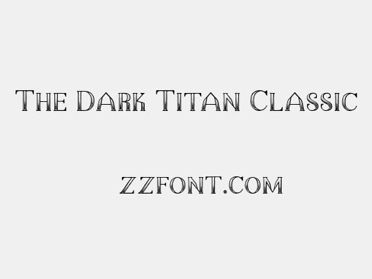 The Dark Titan Classic