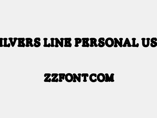 SILVERS LINE PERSONAL USE