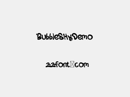 BubbleSkyDemo