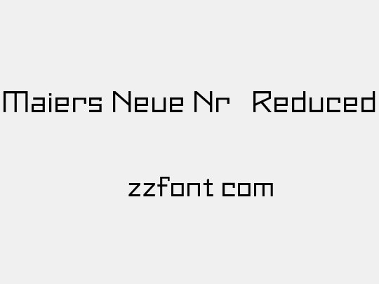 Maiers Neue Nr.8 Reduced