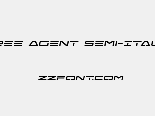Free Agent Semi-Italic