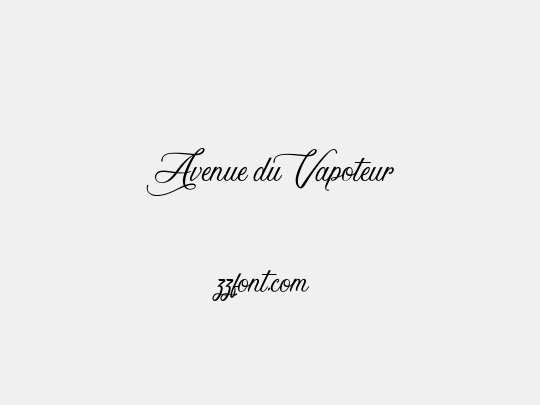 Avenue du Vapoteur
