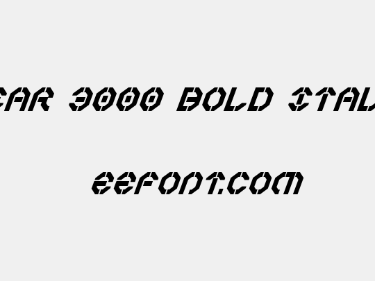 Year 3000 Bold Italic