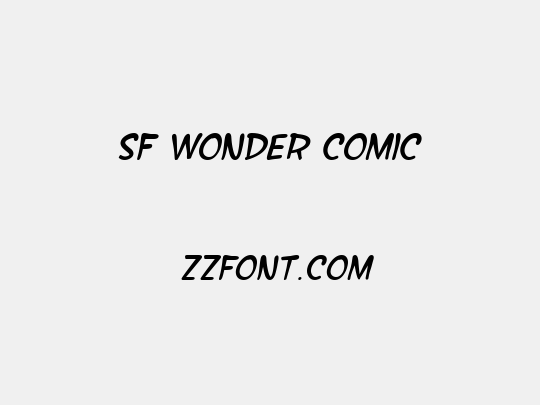 SF Wonder Comic