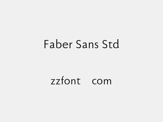 Faber Sans Std