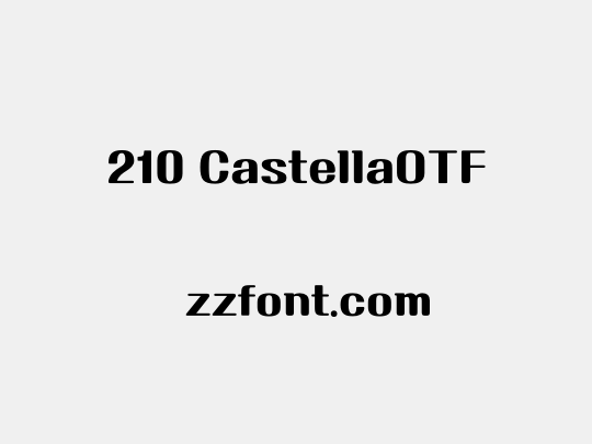 210 CastellaOTF