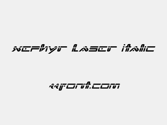 Xephyr Laser Italic