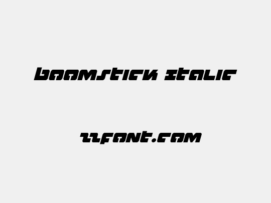 Boomstick Italic