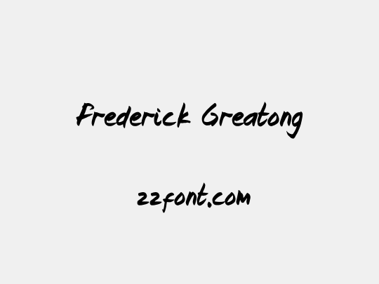 Frederick Greatong