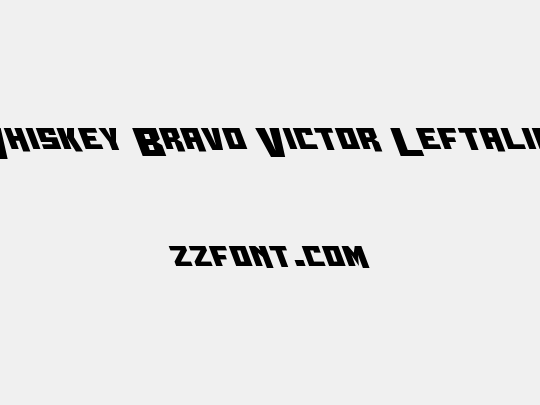 Whiskey Bravo Victor Leftalic