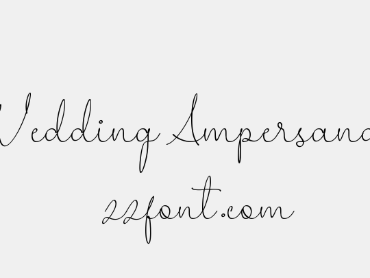 Wedding Ampersand