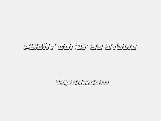 Flight Corps 3D Italic