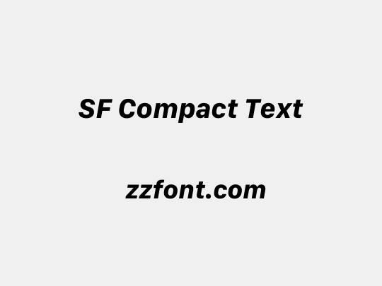 SF Compact Text