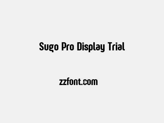 Sugo Pro Display Trial