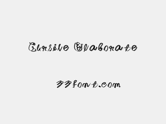Cursive Elaborate