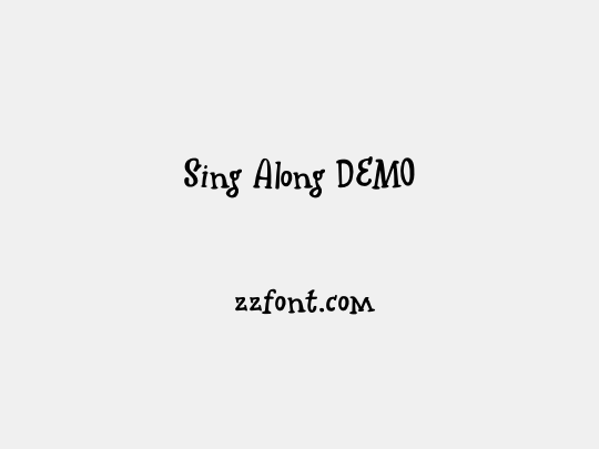 Sing Along DEMO