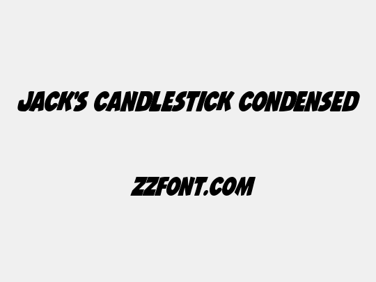 Jack's Candlestick Condensed