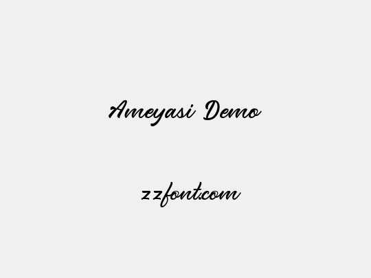 Ameyasi Demo