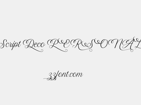 Akayla Script Deco PERSONAL USE