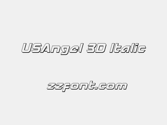 USAngel 3D Italic