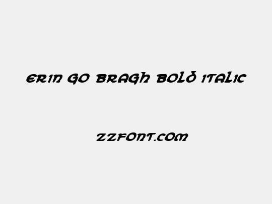 Erin Go Bragh Bold Italic