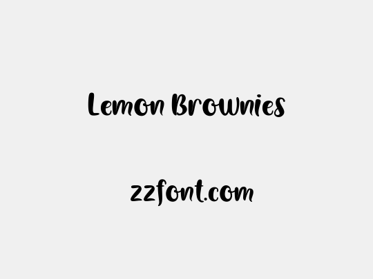 Lemon Brownies
