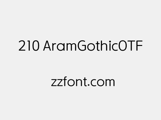 210 AramGothicOTF