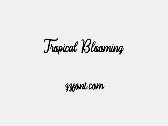 Tropical Blooming