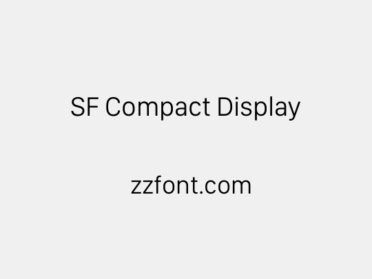 SF Compact Display