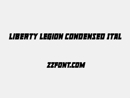 Liberty Legion Condensed Ital