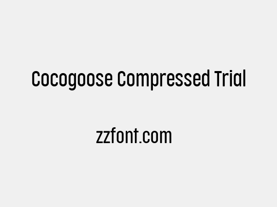 Cocogoose Compressed Trial