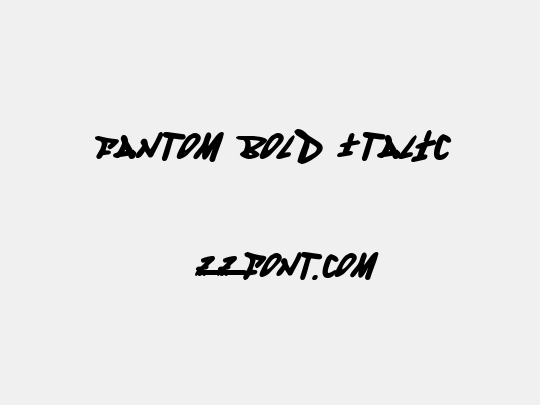 Fantom Bold Italic
