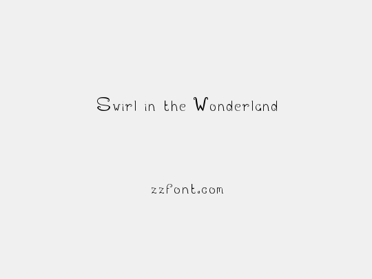 Swirl in the Wonderland