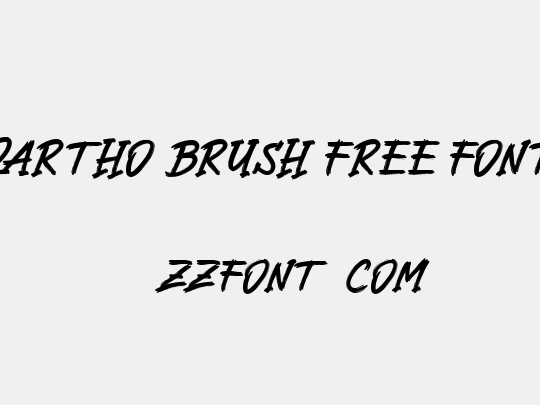 Dartho Brush Free Font
