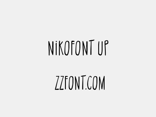 NikoFont Up