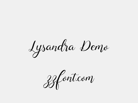 Lysandra Demo
