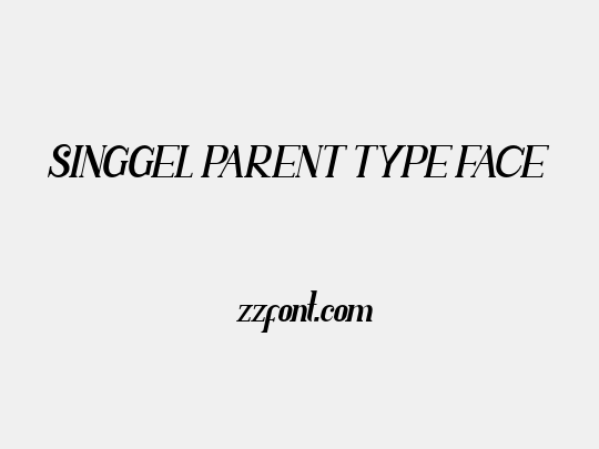 SINGGEL PARENT TYPE FACE